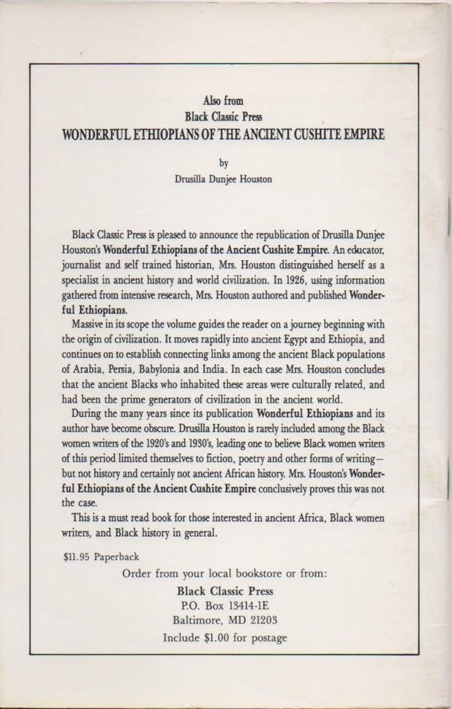 The Negro's or Ethiopian's Contribution to Art by Charles C. Seifert