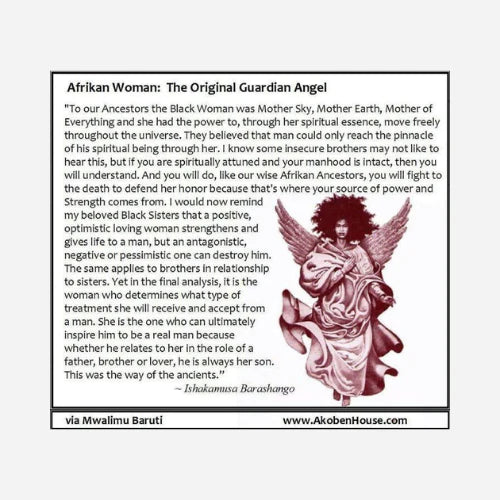 Afrikan Woman: the Original Guardian Angel by Ishakamusa Barashango